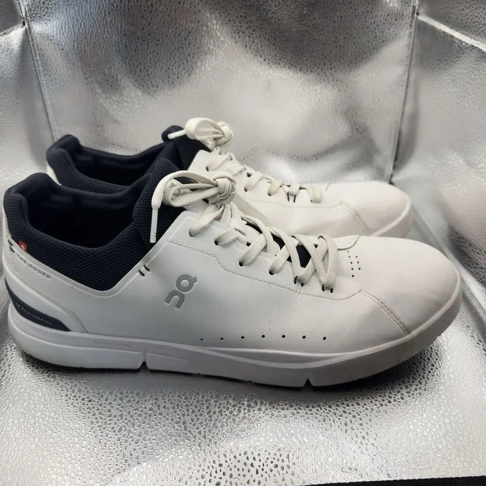 ON Running The Roger Advantage Sneaker Shoe White Blue Tennis Men Size 14 US